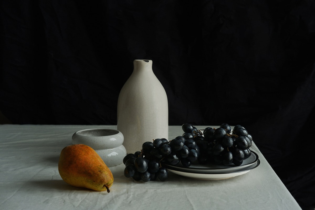 Pear and Grapes
